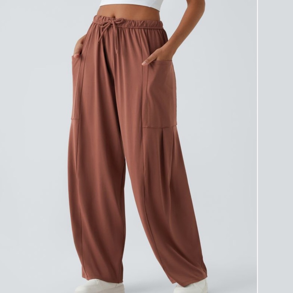 Women's Relaxed Fit Brown Pants